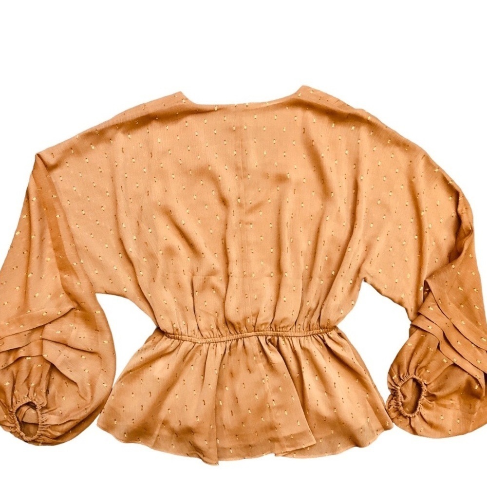 Clip-dot Tie Blouse NWT by Express - Picture 10 of 10